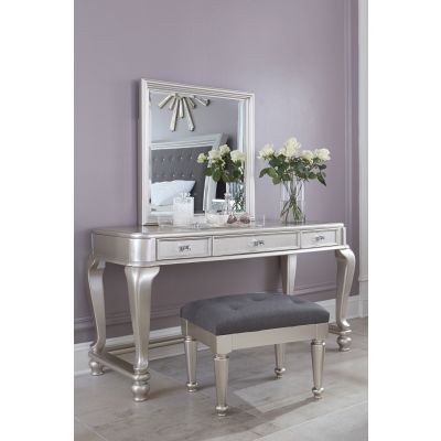 Coralayne 3 Piece Vanity with Mirror and Stool