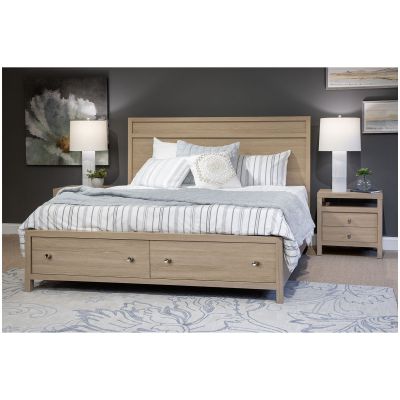 Merrifield 8 Piece Sandstone Beige King Storage Bedroom