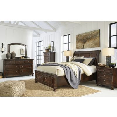 Porter 7 Piece Queen Sleigh Bedroom with Storage Footboard