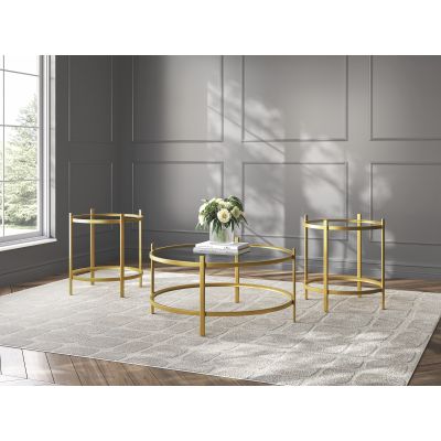 Pearlox 3 in 1 Glass Occasional Table