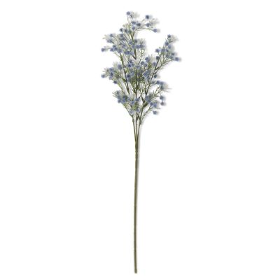 26 Inch Blue Babys Breath & White Berry Spray