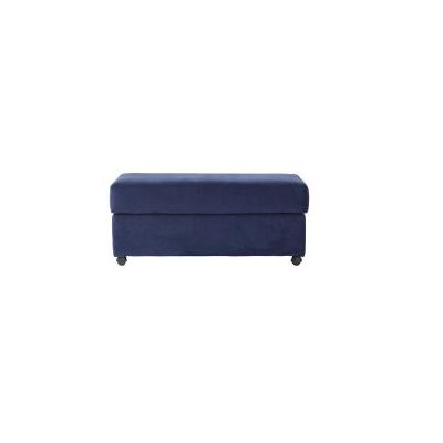 Cameo Navy Ottoman