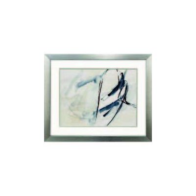 Indigo Markings IV Painting in Frame