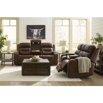 Dreamer 2 Piece Brown Power Reclining Livingroom with Audio Seating