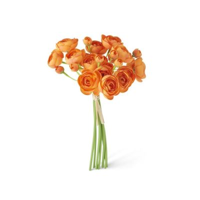 11 Inch Orange Mini Ranunculus Bundle (7 Stems)