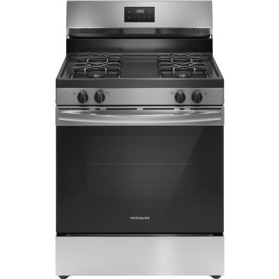 Frigidaire 30" 4 Burner Stainless Steel Gas Range with Conversion Kit