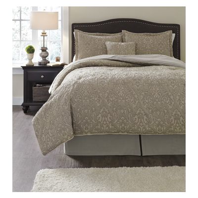 Lyssa 5 Piece Stone Top of Bed Set