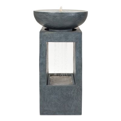 Fountain 17"SQ x 33"H Resin (pump MZ20750AB)