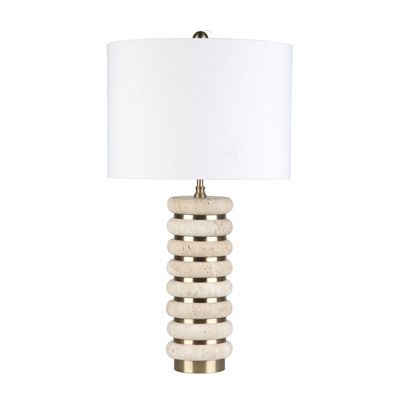 EV51468#26" Rochelle Travertine Table Lamp