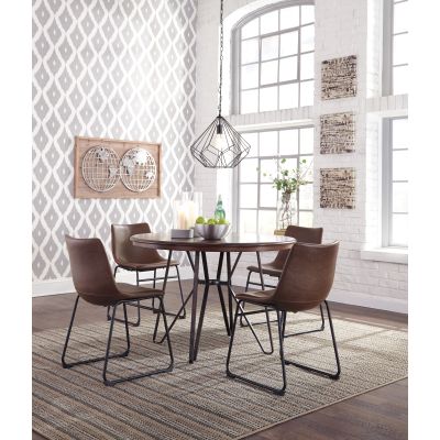 Centiar 5 Piece Brown Dining Table and Chair Set