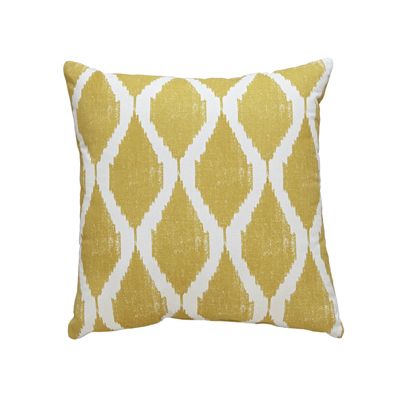 Bruce 18" x 18" Yellow Cotton Pillow