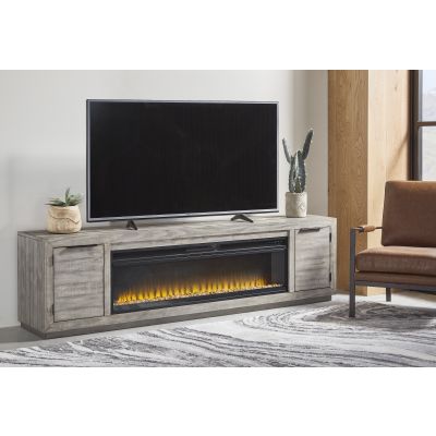 Naydell TV Stand with Fireplace Insert