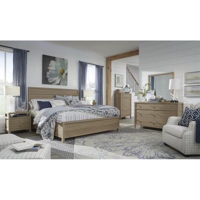 Merrifield 8 Piece Sandstone Beige King Panel Bedroom