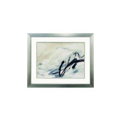 Indigo Markings II Painting in Frame