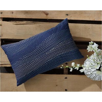 Anvanti 12" x 20" Navy Pillow