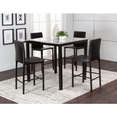 Julie 5 Piece Gray/Black Pub