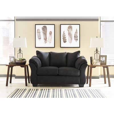 Darcy Black Loveseat