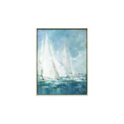 Racing In Wind II Painting in Frame