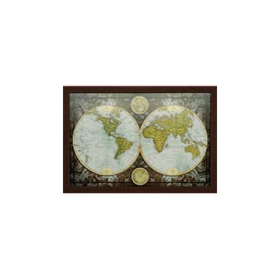 World Map in Frame