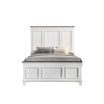 8309 Full Panel Bed White