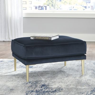 Macleary Navy Ottoman