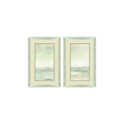 Secluded Ocean Set of 2 Paintings in Frame