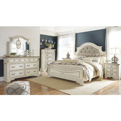 Realyn 8 Piece Upholstered Bedroom