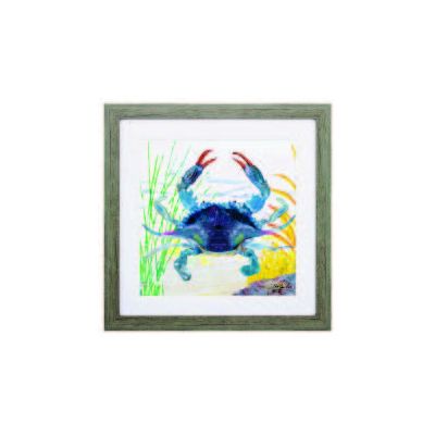 Sea Creature Crab Painting in Frame