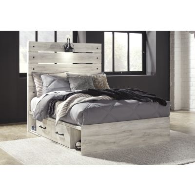 Cambeck Panel Bed with 2 Storage Drawers
