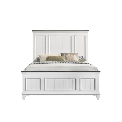 8309 Queen Panel Bed White