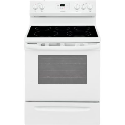 Frigidaire 30" 5 Burner White Electric Range