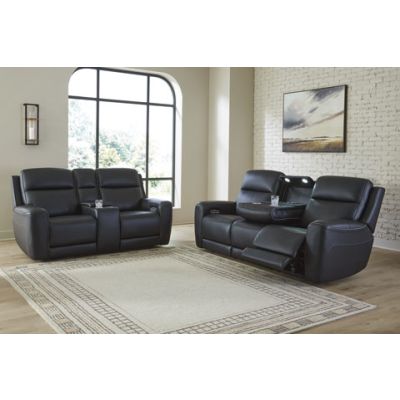 5Z-Relaxation Onyx 2 Piece Reclining Livingroom with Adjustable Headrest
