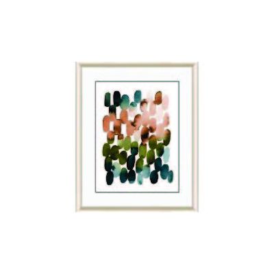 Earthy Brushstrokes Painting in Frame