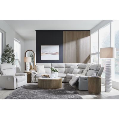 Grafton Pike Pearl Ash Sectional with Recliner