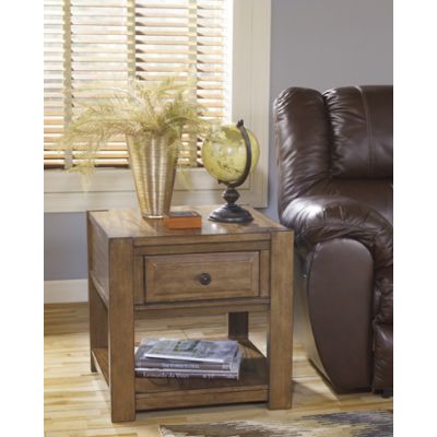 Birnalla Light Brown End Table