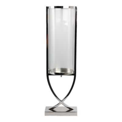 27" Tomah Medium Silver Candle Holder