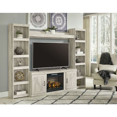 Bellaby 4 Piece Wall Entertainment with Fireplace Insert