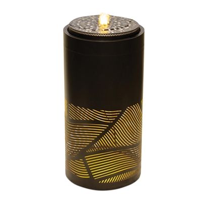 Fountain 12"D x 24"H Metal UL Plug