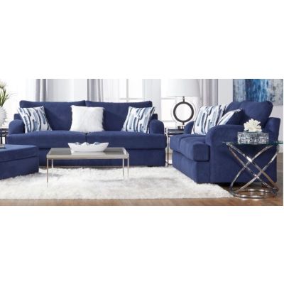 Cameo Navy 2 Piece Sofa and Loveseat
