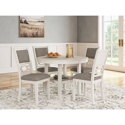 Erinberg 5 Piece Round Dining Room Table with Chairs