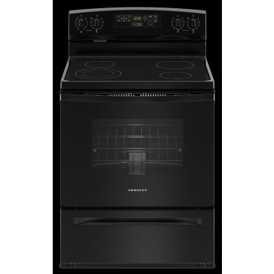 Crosley 30" 4 Burner Black Electric Range