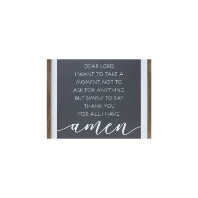 Thank You Prayer Plaque 19.75”SQ MDF