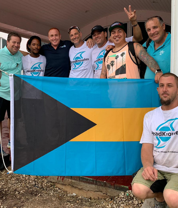 Volunteers of the HeadKnowles Foundation after 2019 Hurricane Dorian,  Phil’s Grocery Store