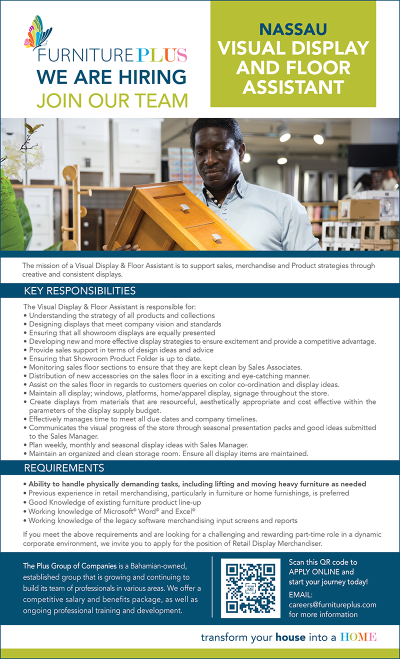 Furniture Plus Nassau Visual Display and Floor Assistant